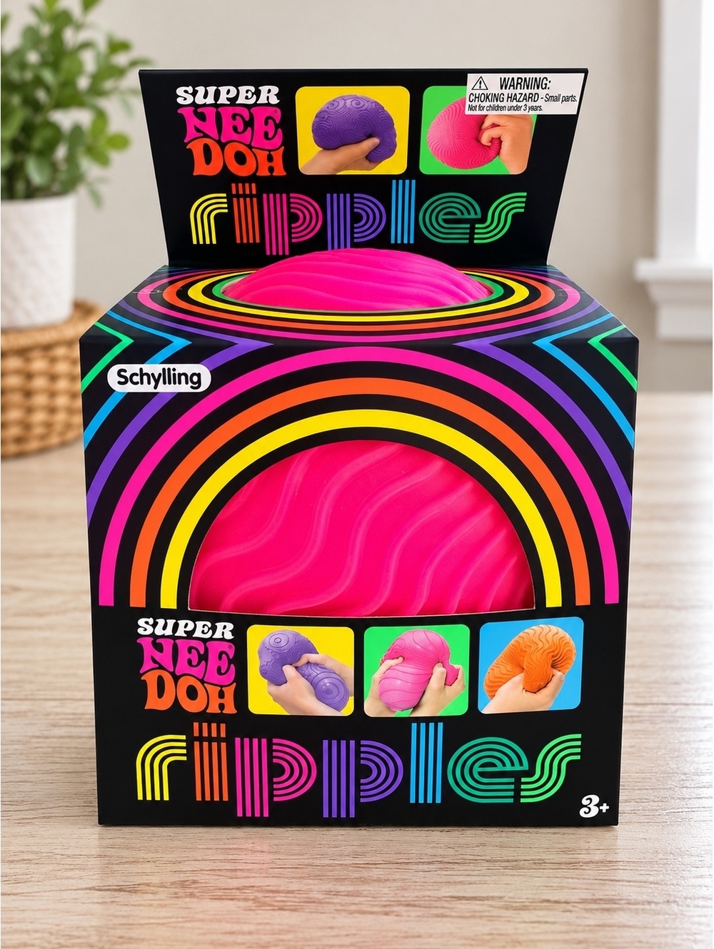 Super NeeDoh Ripples Pink NEW Sealed Schylling Sensory Toy Hard to Find